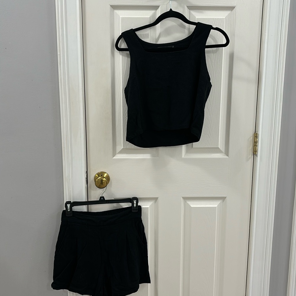 Linen/gauzy 2 piece outfit